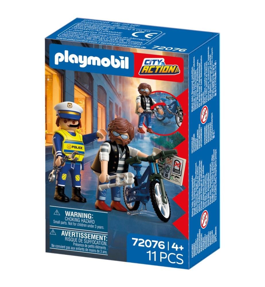 Policier et voleur de vélo