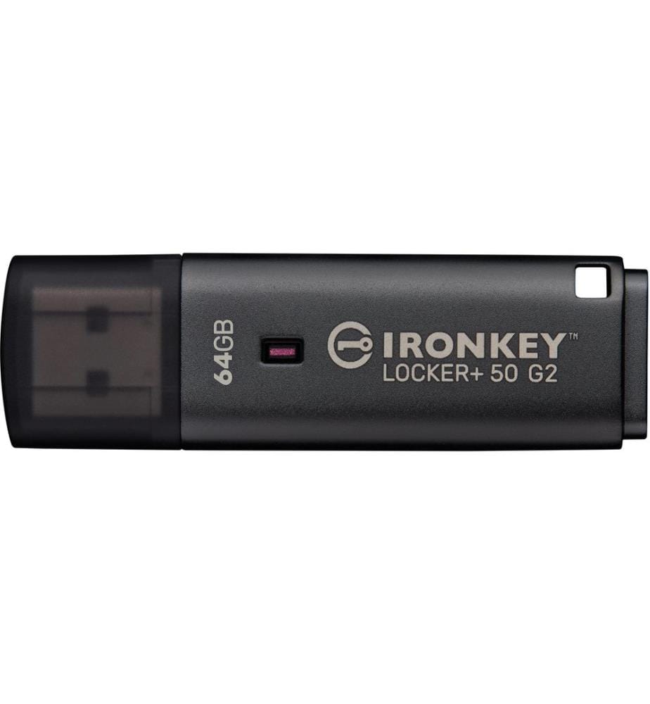 KINGSTON - Clé USB IronKey Locker+ 50 G2 64 GB