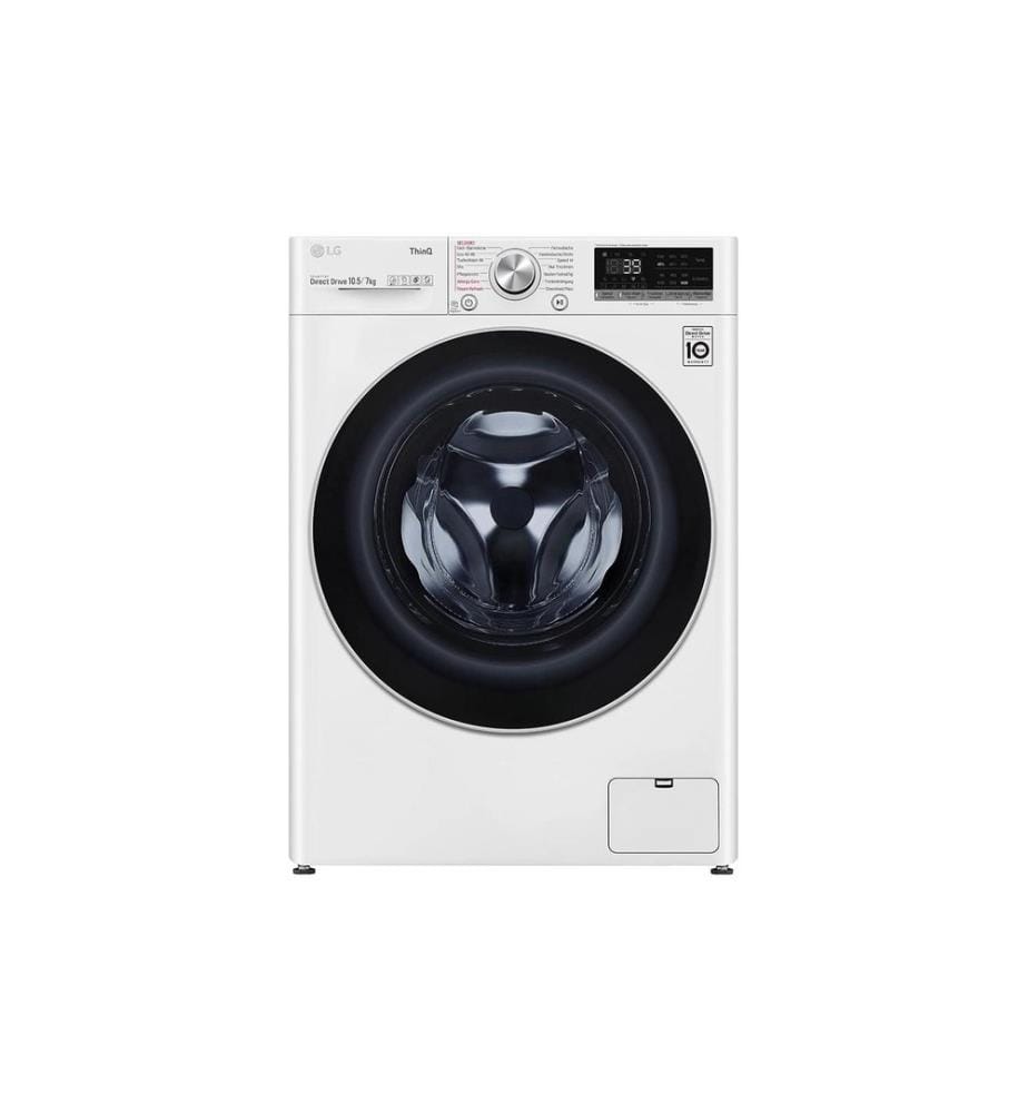 LG - Lave-linge séchant V7WD107H2E 10.5 kg / 7 kg