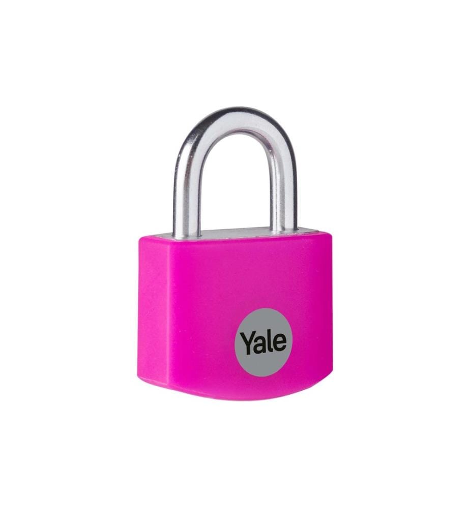 YALE - Cadenas YE3B 25/12 Rose Aluminium/Acier