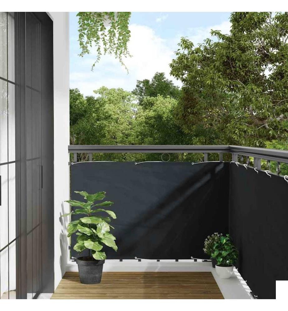 Écran de balcon Anthracite 90x500 cm Tissu Oxford