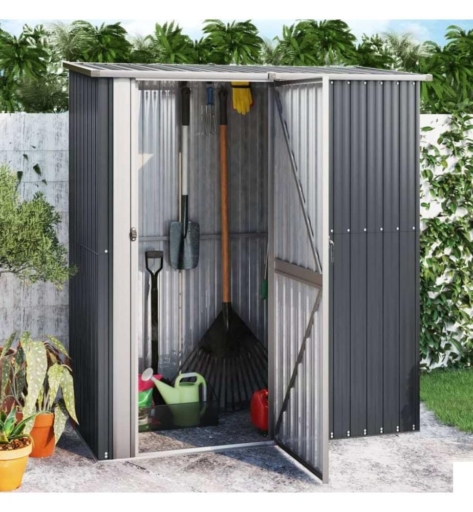 Abri de jardin Anthracite 180,5x97x209,5 cm Acier galvanisé