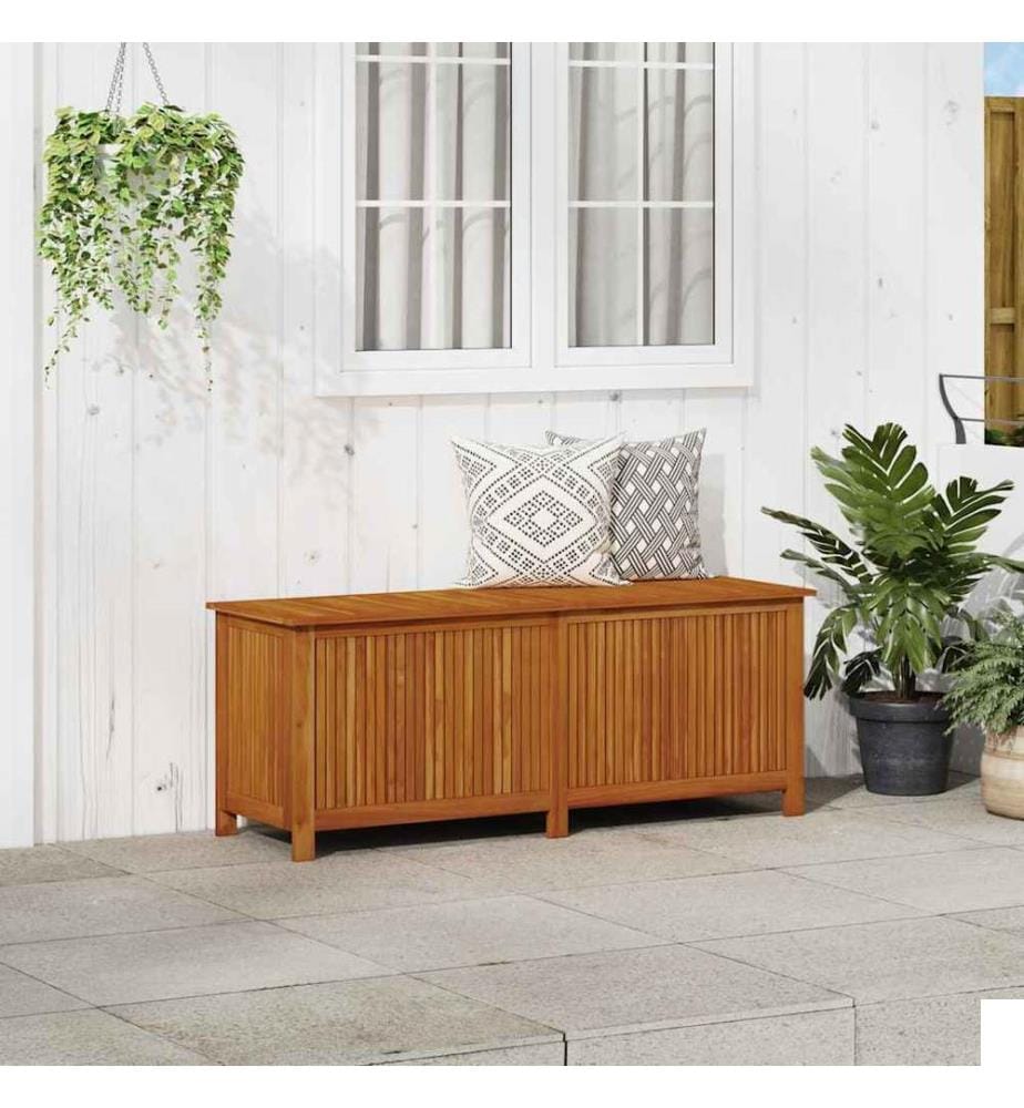 Boîte de rangement de jardin 150x50x58 cm Bois d'acacia solide