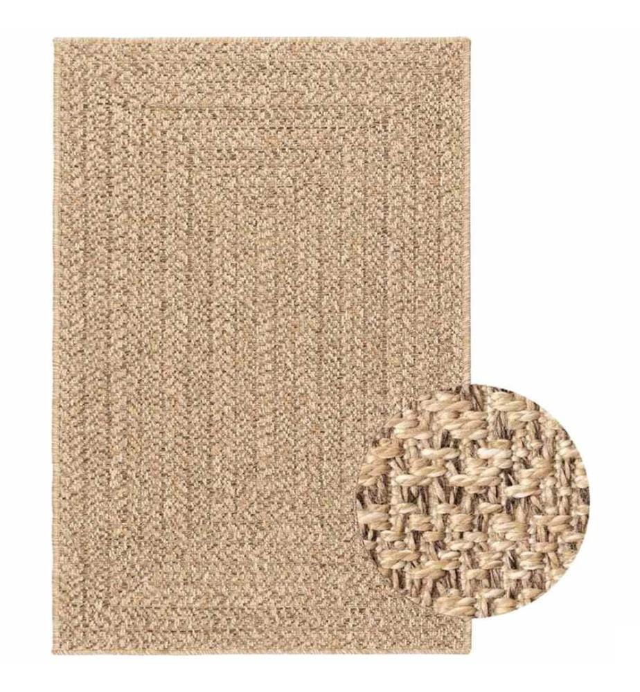 Tapis ZIZUR 120x170 cm aspect de jute intérieur et extérieur