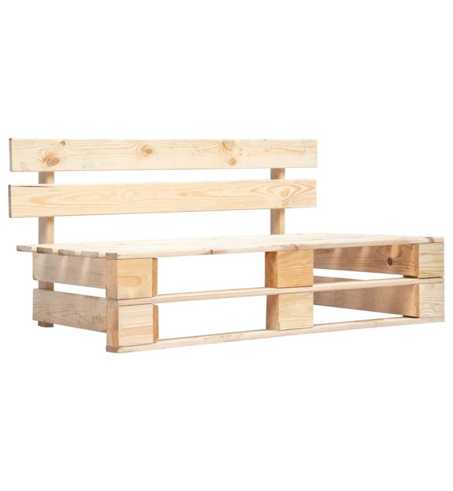 Banc palette de jardin bois