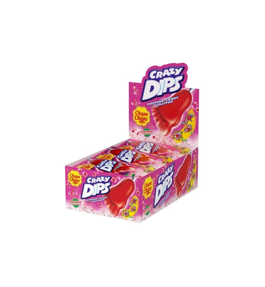 Chupa Chups - Crazy Dips à la fraise 24 x 14 g