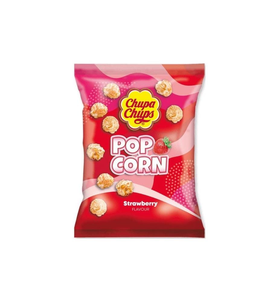 Chupa Chups Int. - Popcorn Strawberry 90 g