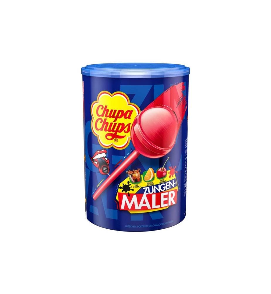 Chupa Chups Int. - Boîte à sucettes Peintre de langue 100 pièces