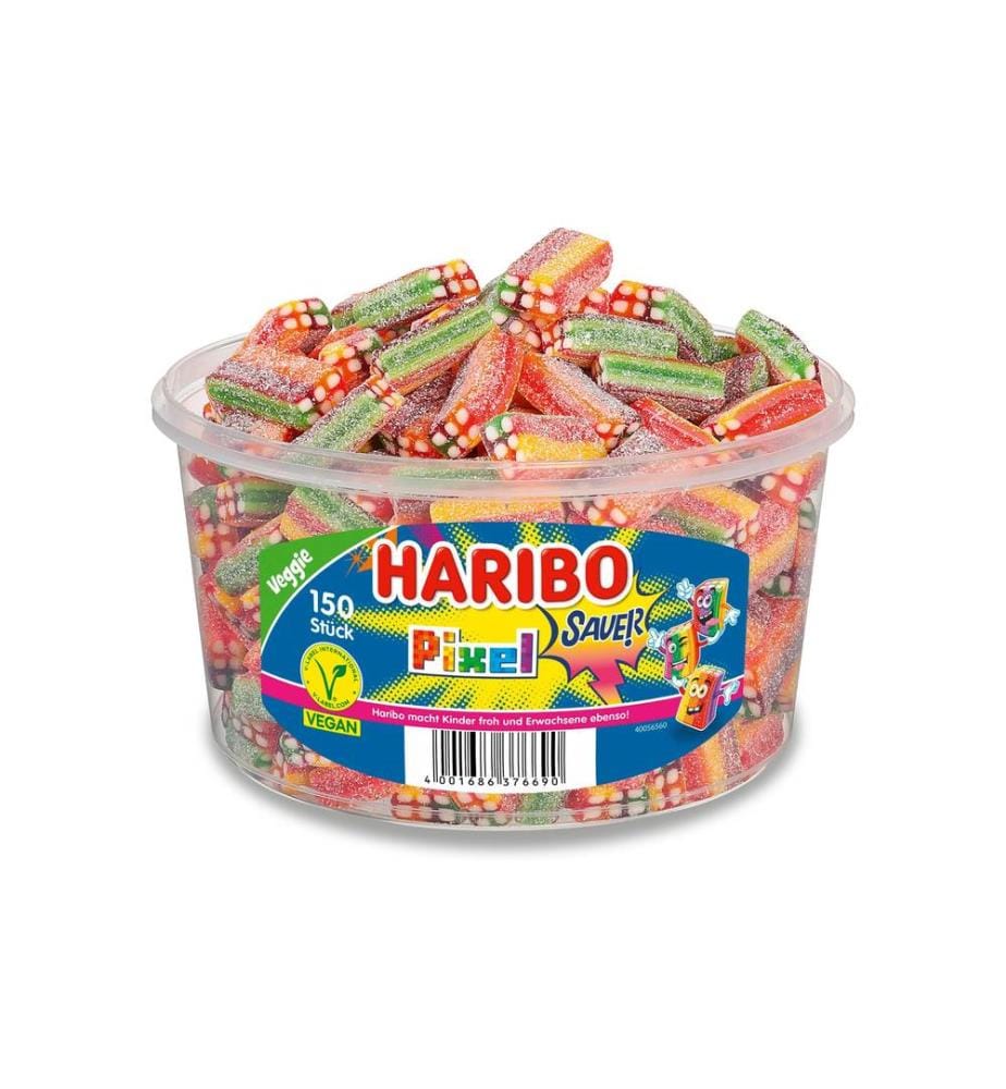 HARIBO - Bonbons gommeux Boîte de pixels 1200 g