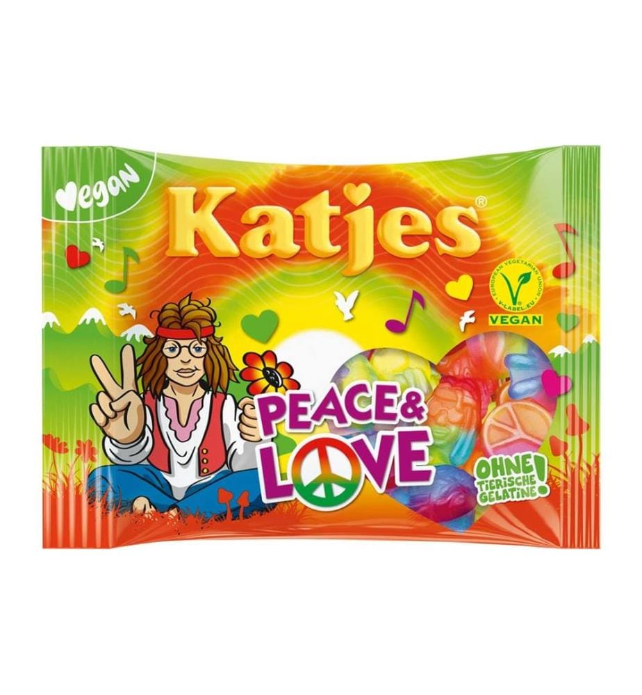 Katjes - Bonbons gommeux Peace & Love 175 g