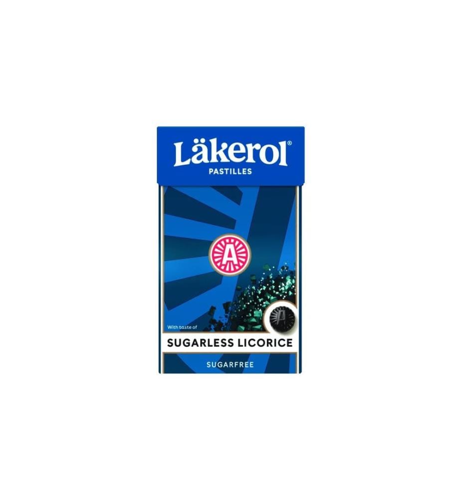 Läkerol - Bonbons Sugarless Licorice 27 g