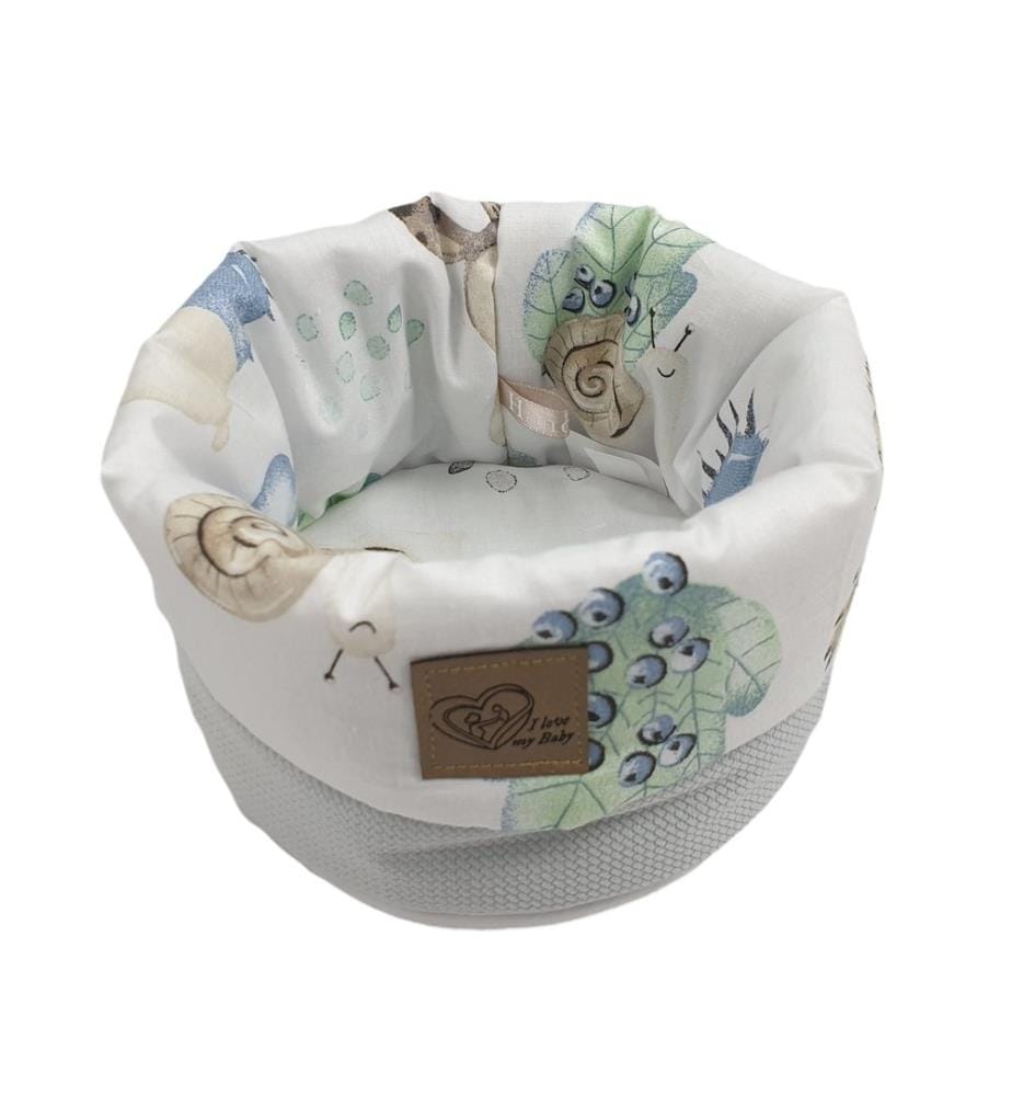 Panier décoratif Animaux de la forêt bleu