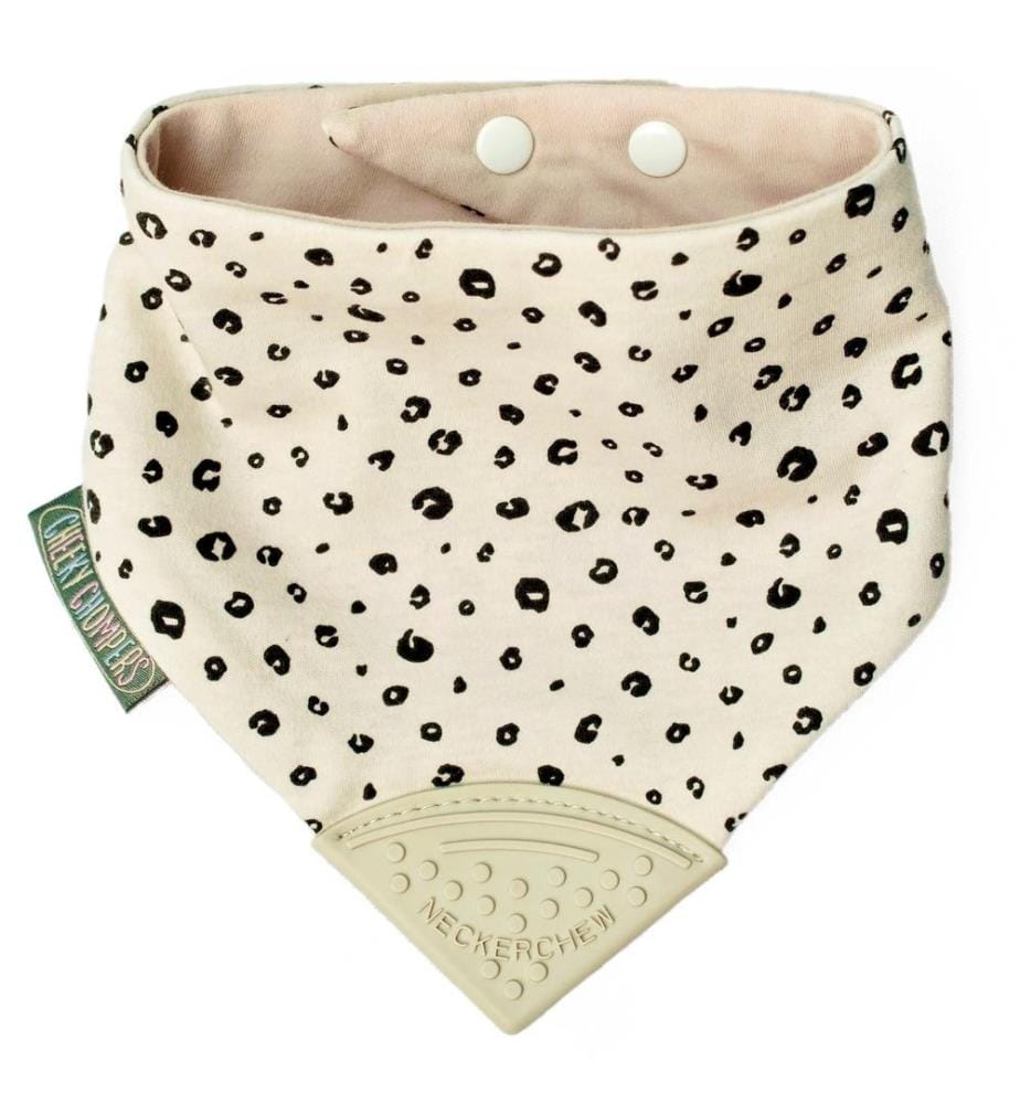 Bavoir de dentition Neckerchew Leopard Spot