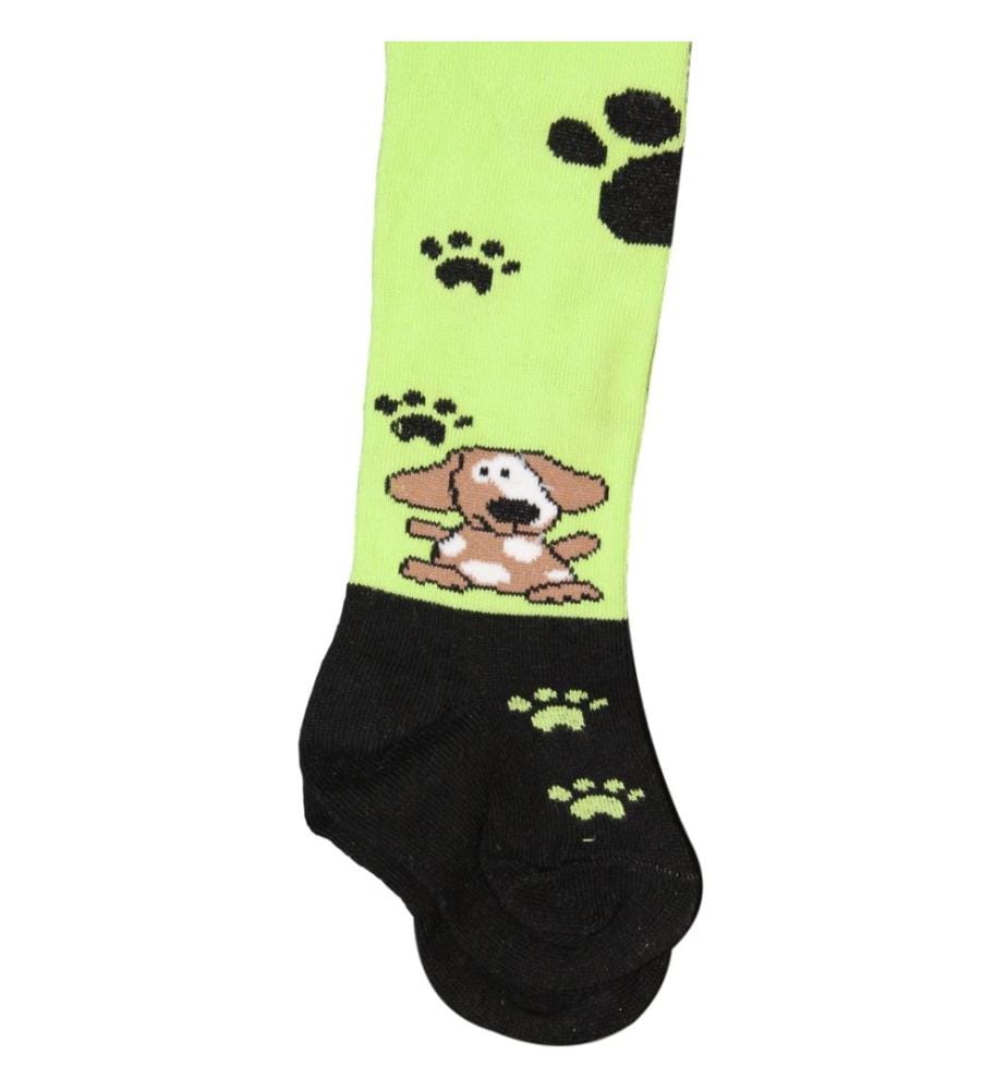 Collants chien vert, taille 62/68