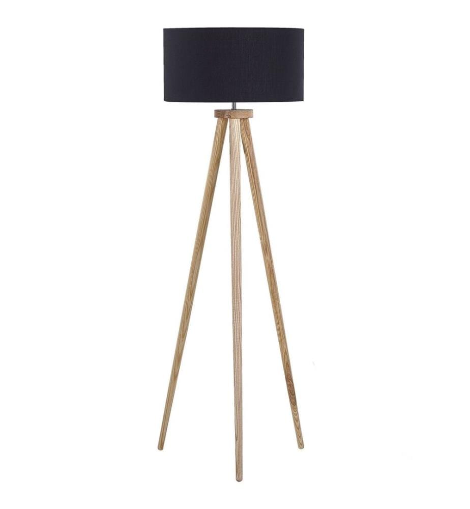 Lampadaire NITRA Bois de chêne Noir