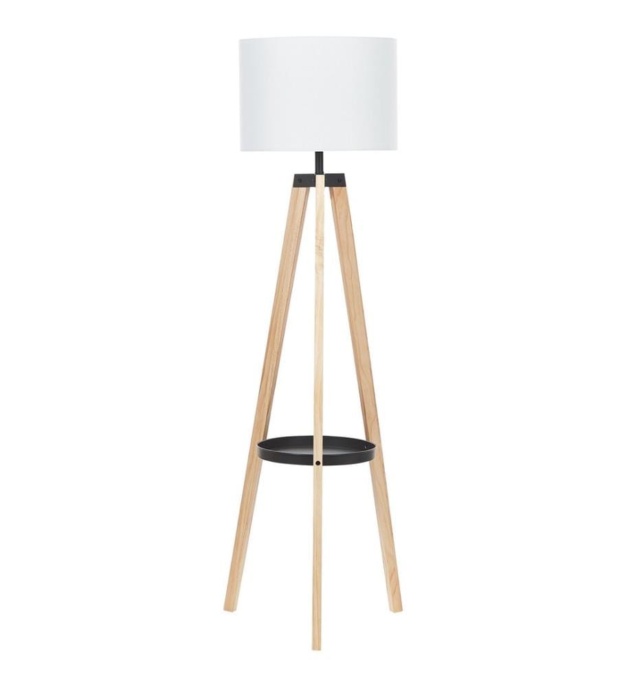Lampadaire BLUFF Bois de pin Blanc