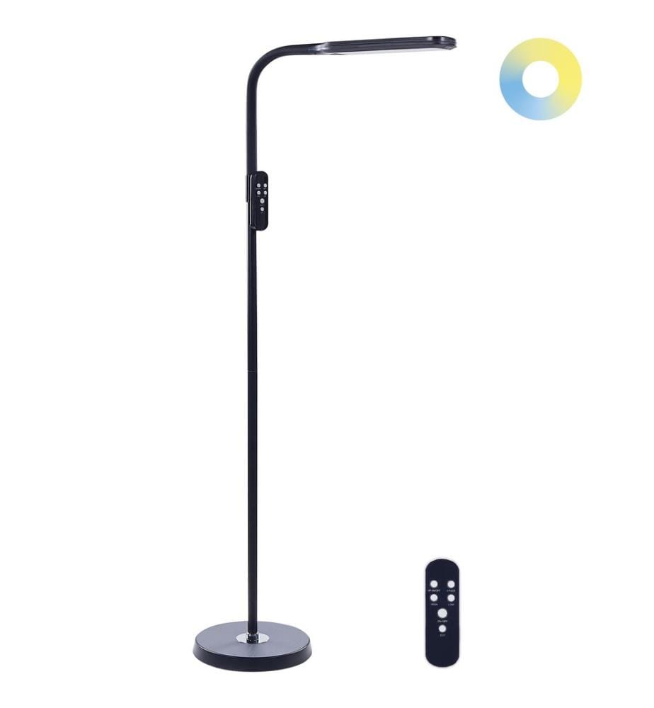 Lampadaire LED ARIES Avec télécommande Avec variateur Métal Noir