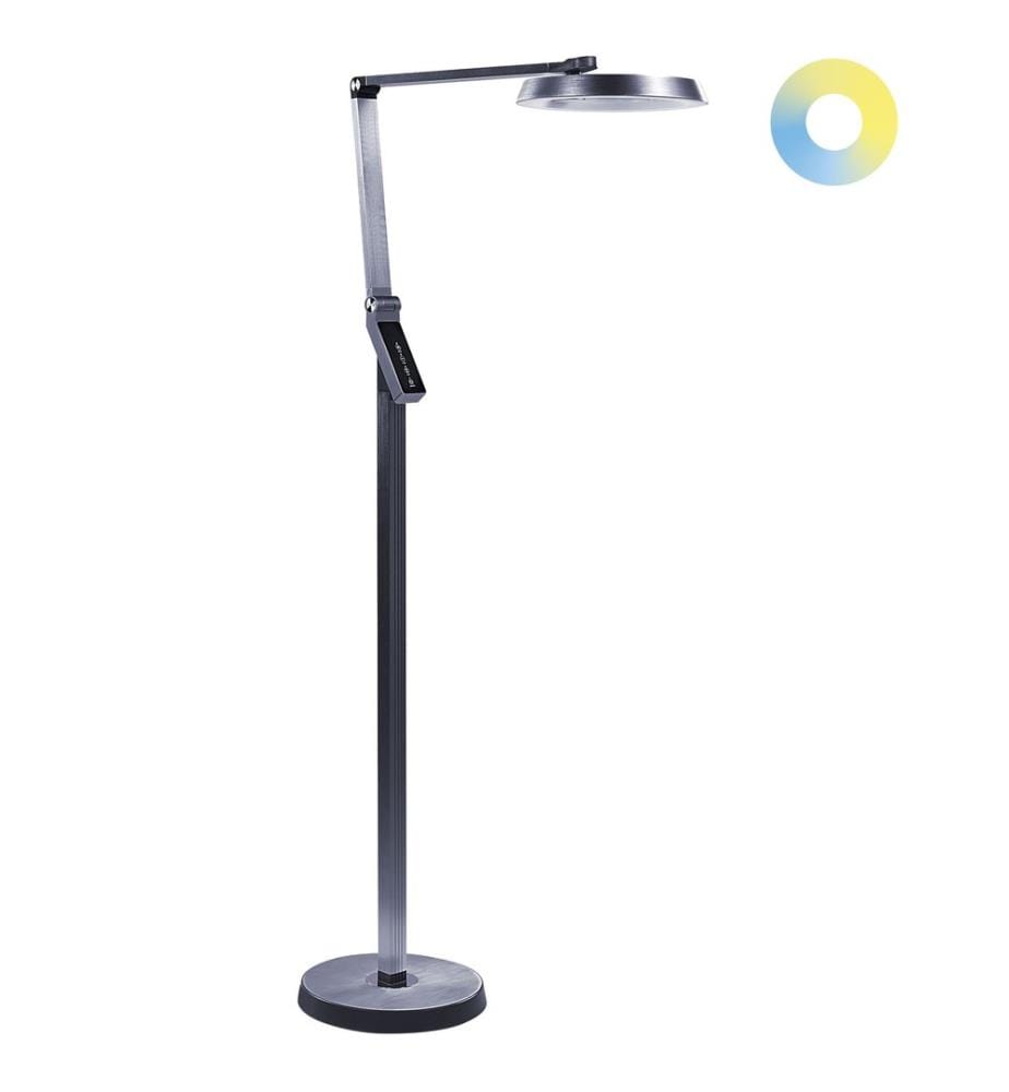 Lampadaire LED CARINA Avec variateur Métal Gris foncé