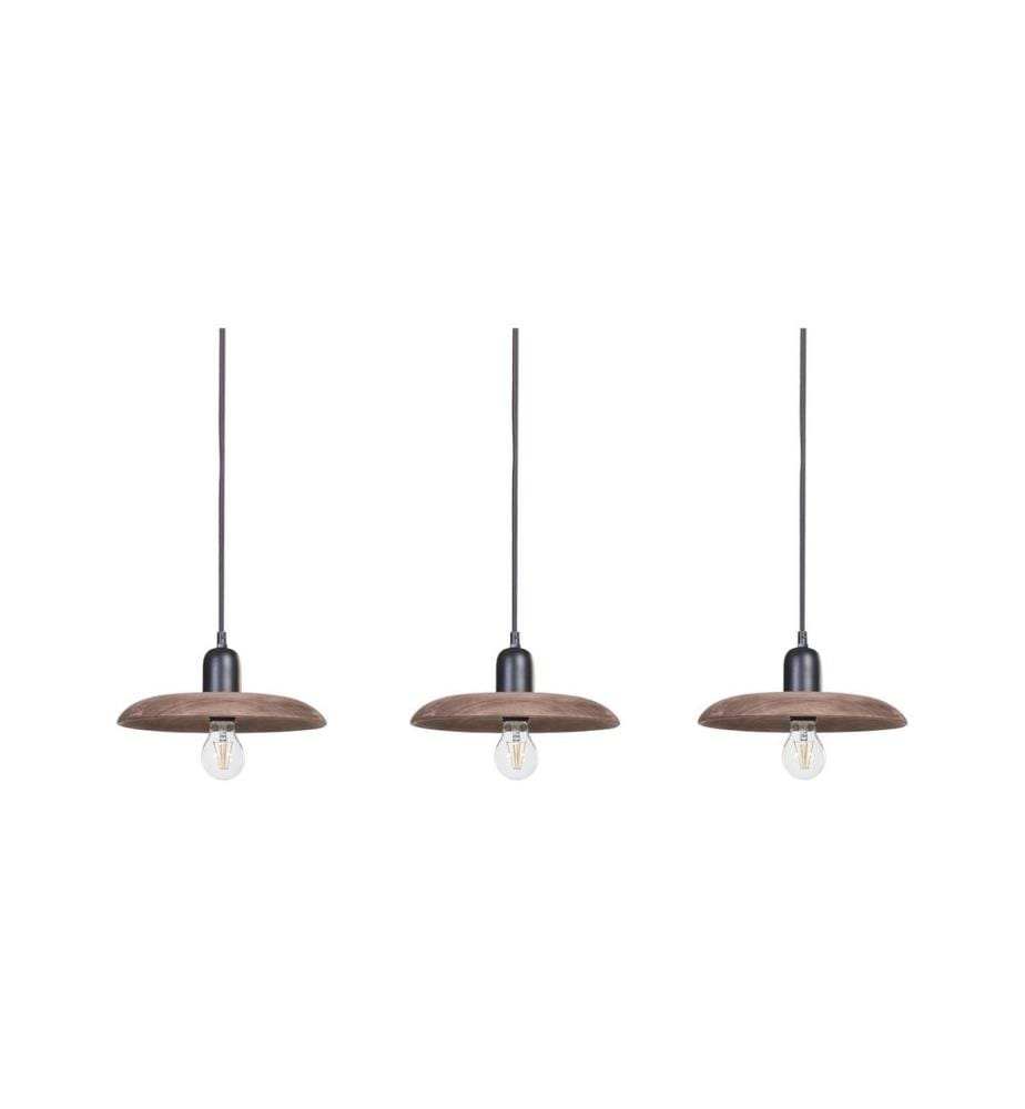 Lampe suspension MANJEERA Bois de manguier Marron foncé