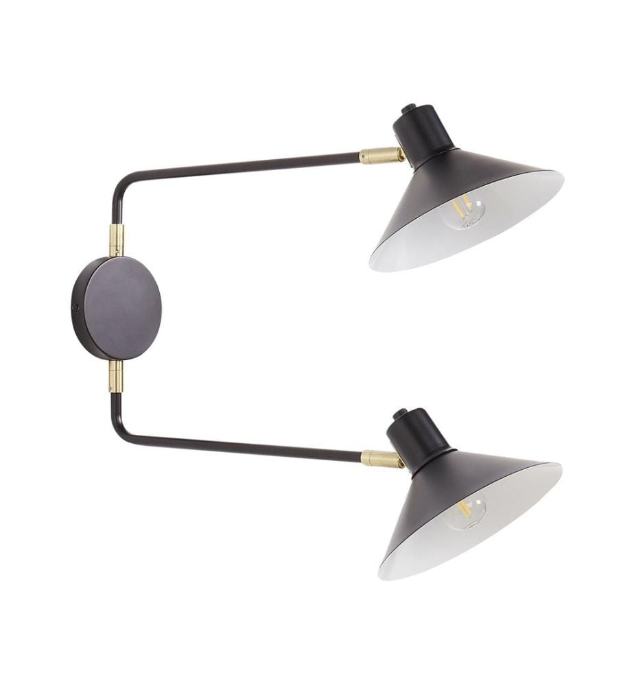 Lampe murale KADASSA Réglable Métal Noir