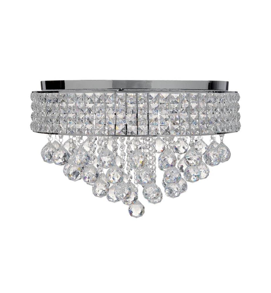 Lustre CEDEIRA Cristal Argenté