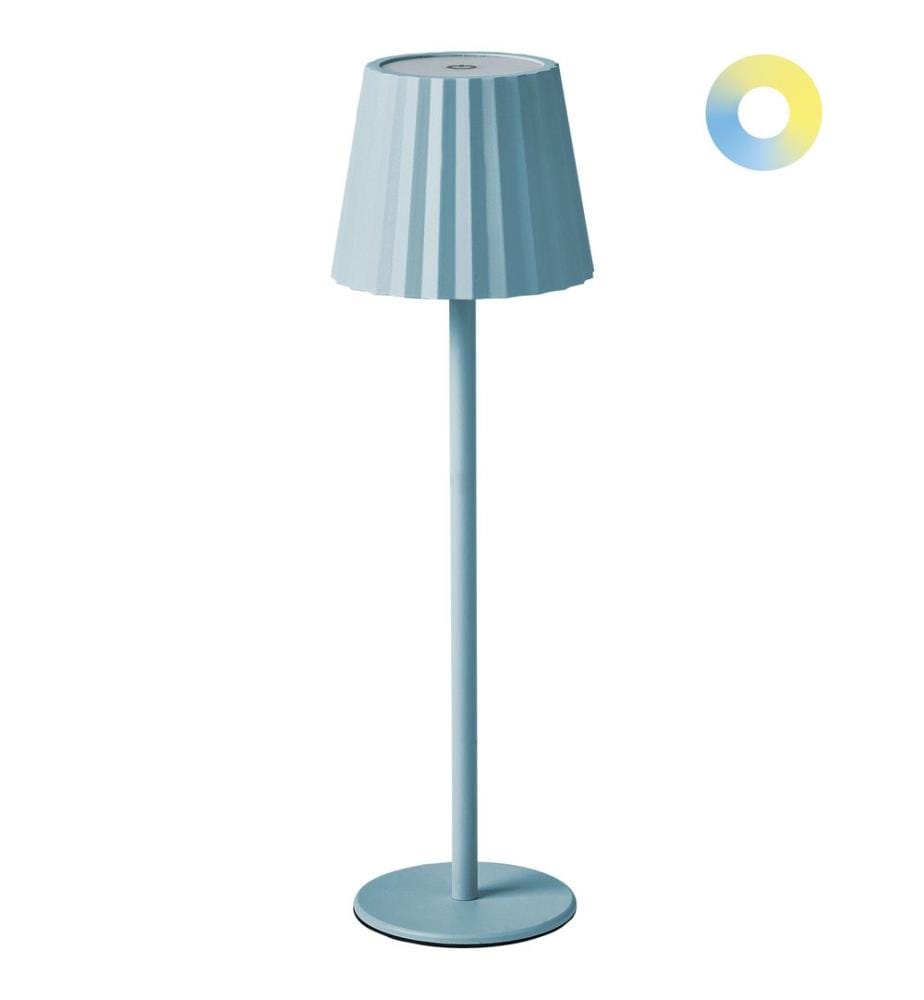 Lampe à poser POMBEIRO Métal Bleu clair