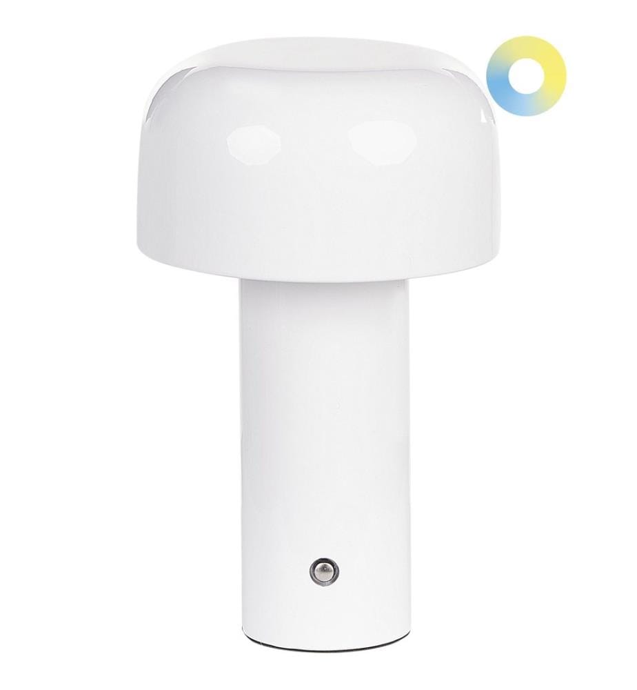 Lampe de table LED sans fil BESOS Avec variateur Métal Blanc