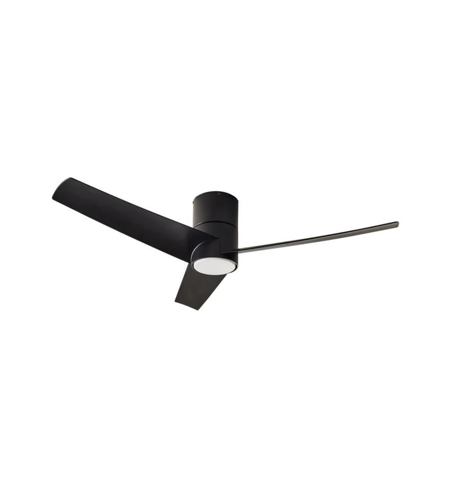 Ventilateur de plafond avec lampe CANETE Avec télécommande LED Noir