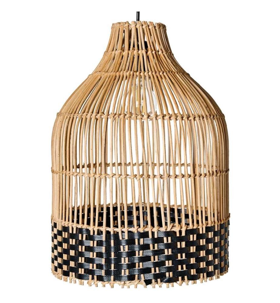 Lampe suspension GILO Rotin Naturel