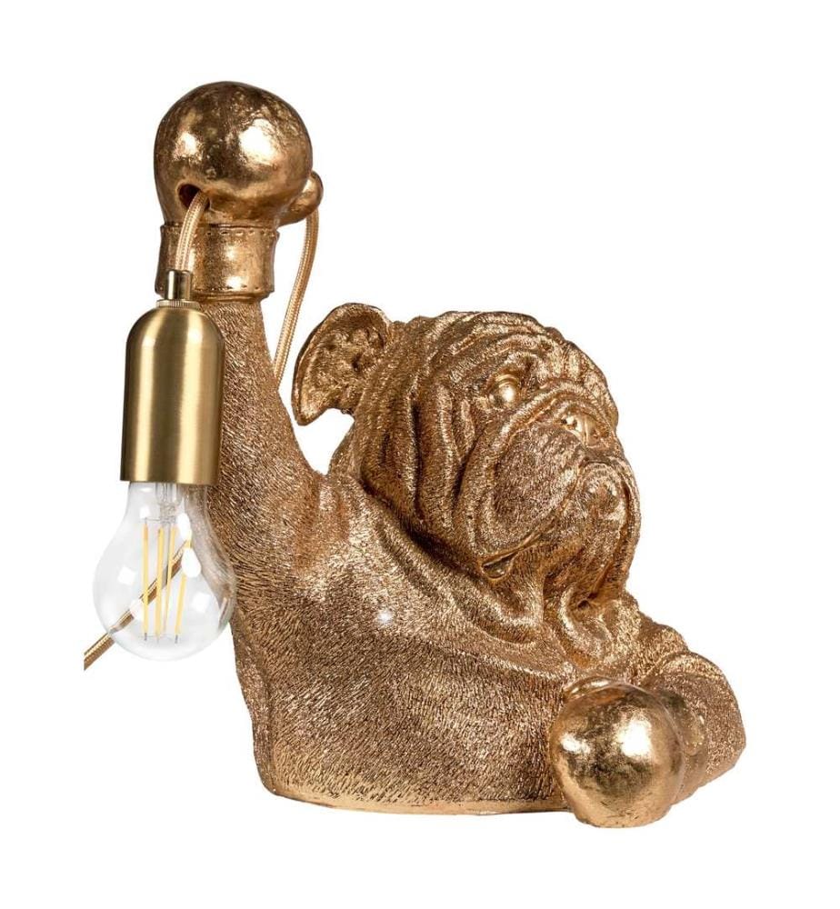 Lampe à poser Chien MIKE Doré