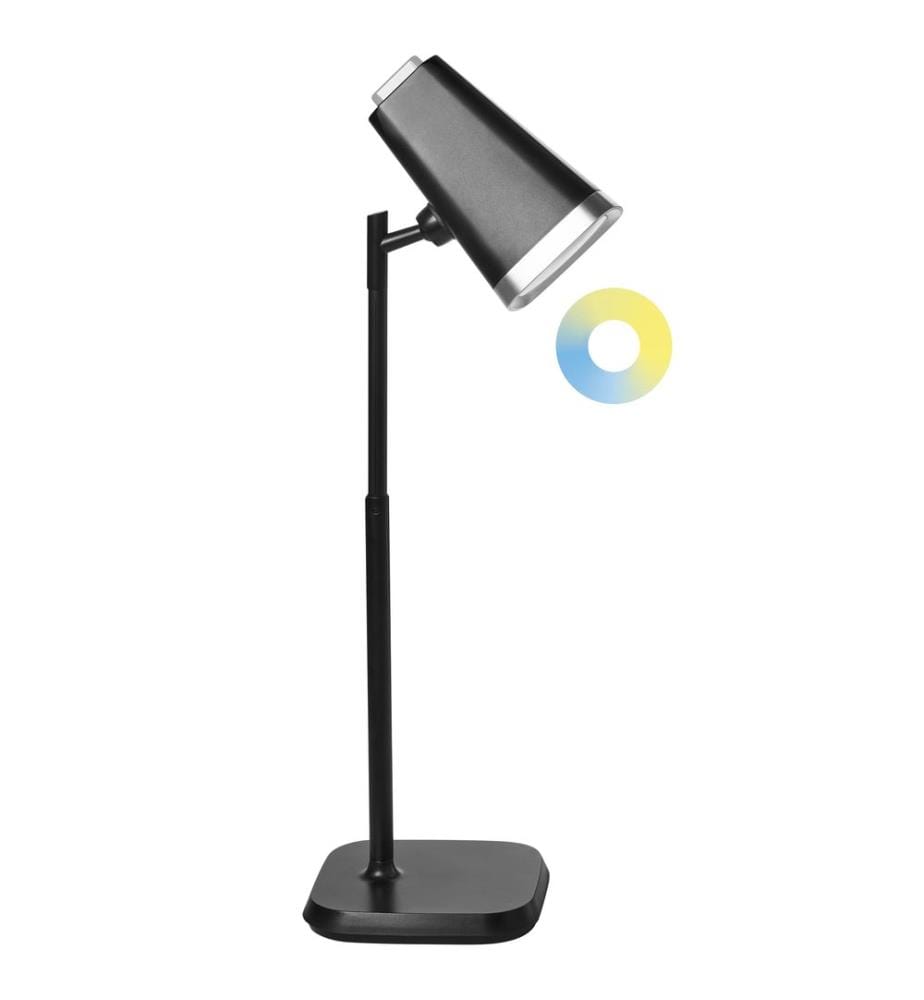 Lampe de table LED sans fil MUSCA Avec variateur Noir
