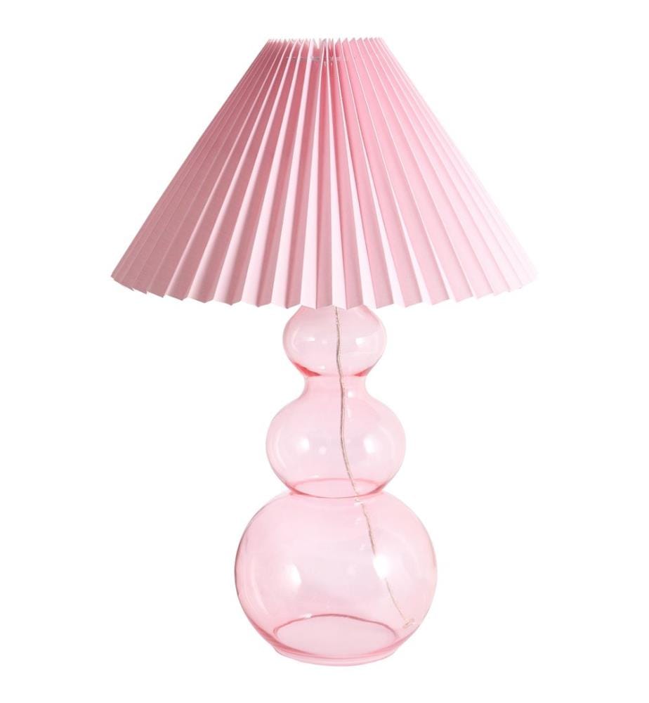 Lampe à poser SENGWA Verre Rose
