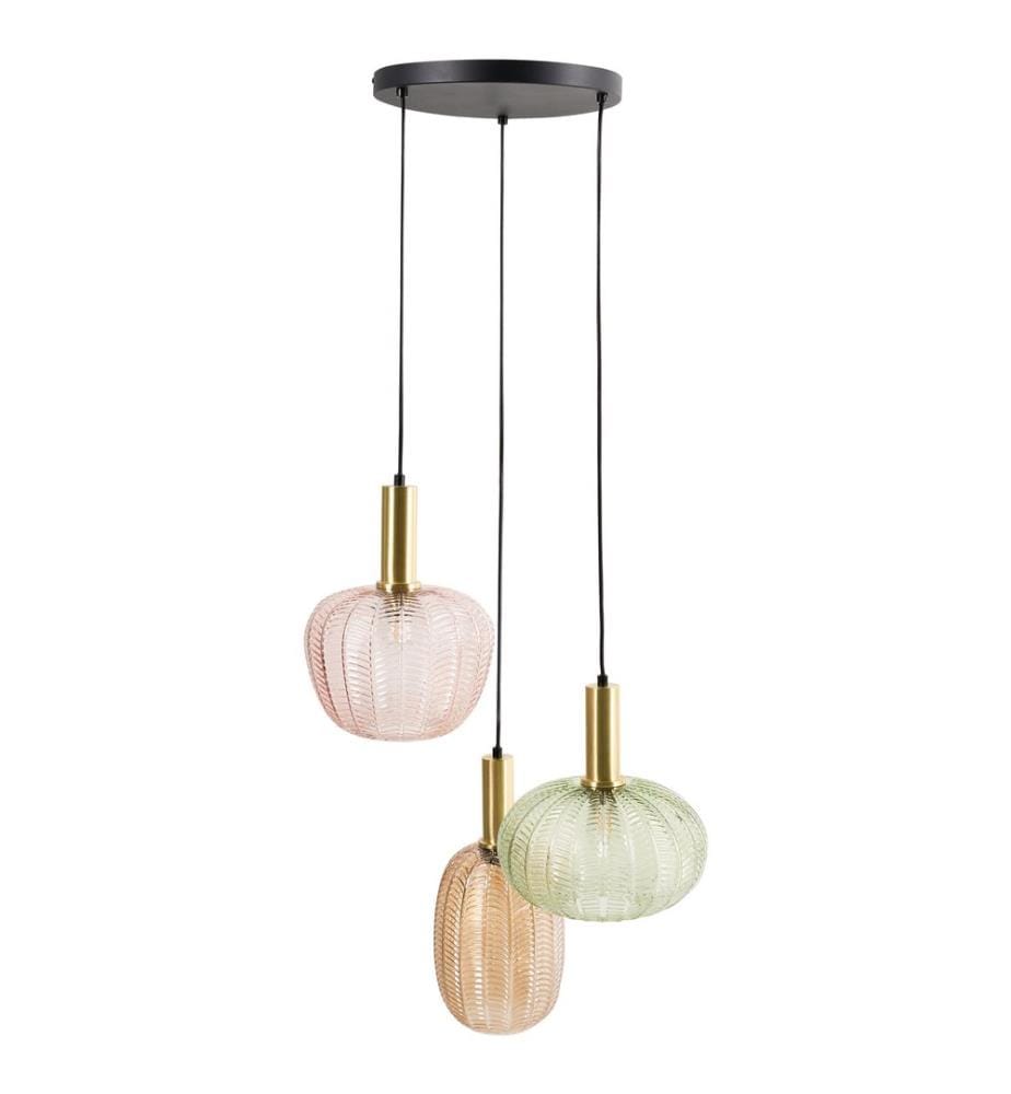 Lampe suspension NJORO Verre Multicolore