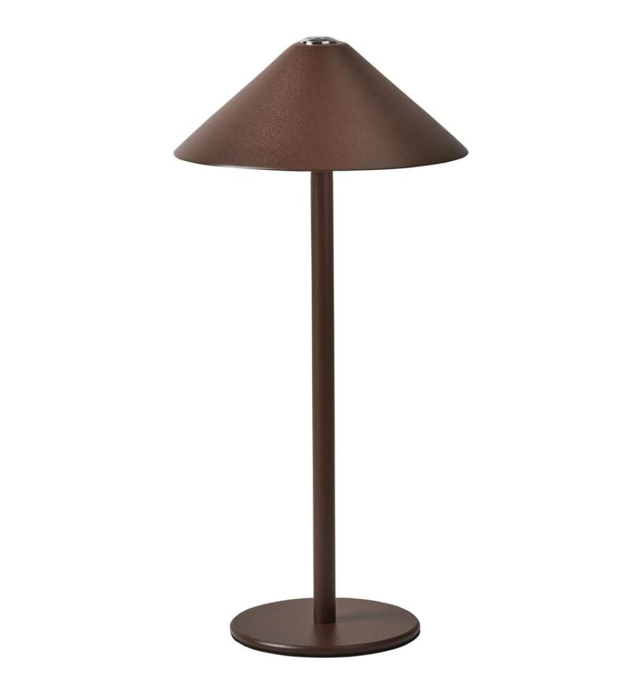 Lampe de table LED sans fil FRANCOLI Avec variateur Métal Marron