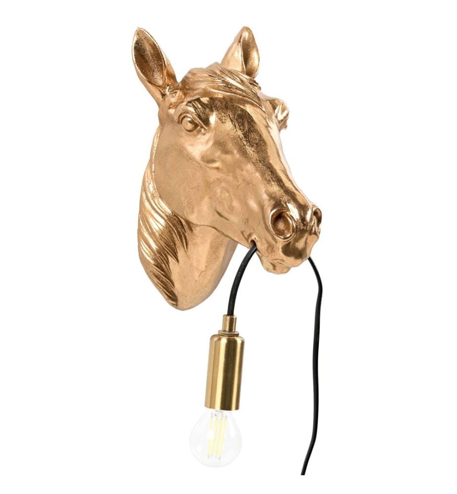 Lampe murale Cheval PHILIPPE Doré