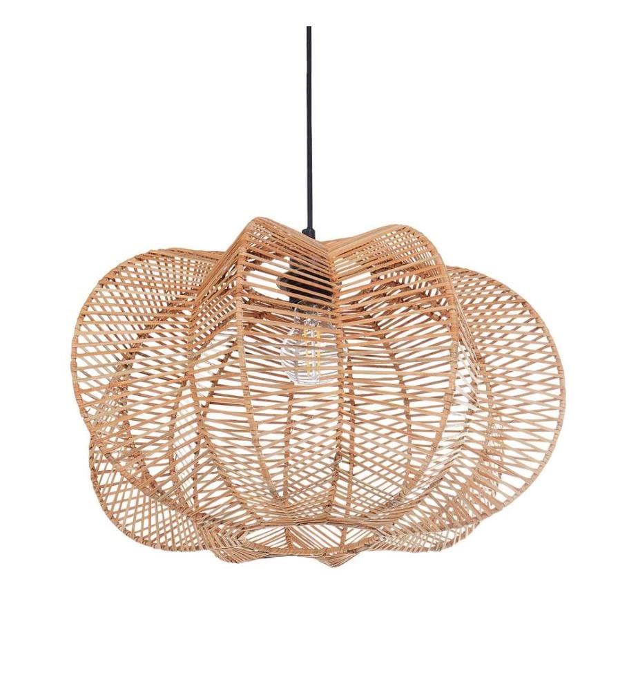 Lampe suspension KIBI Rotin Naturel