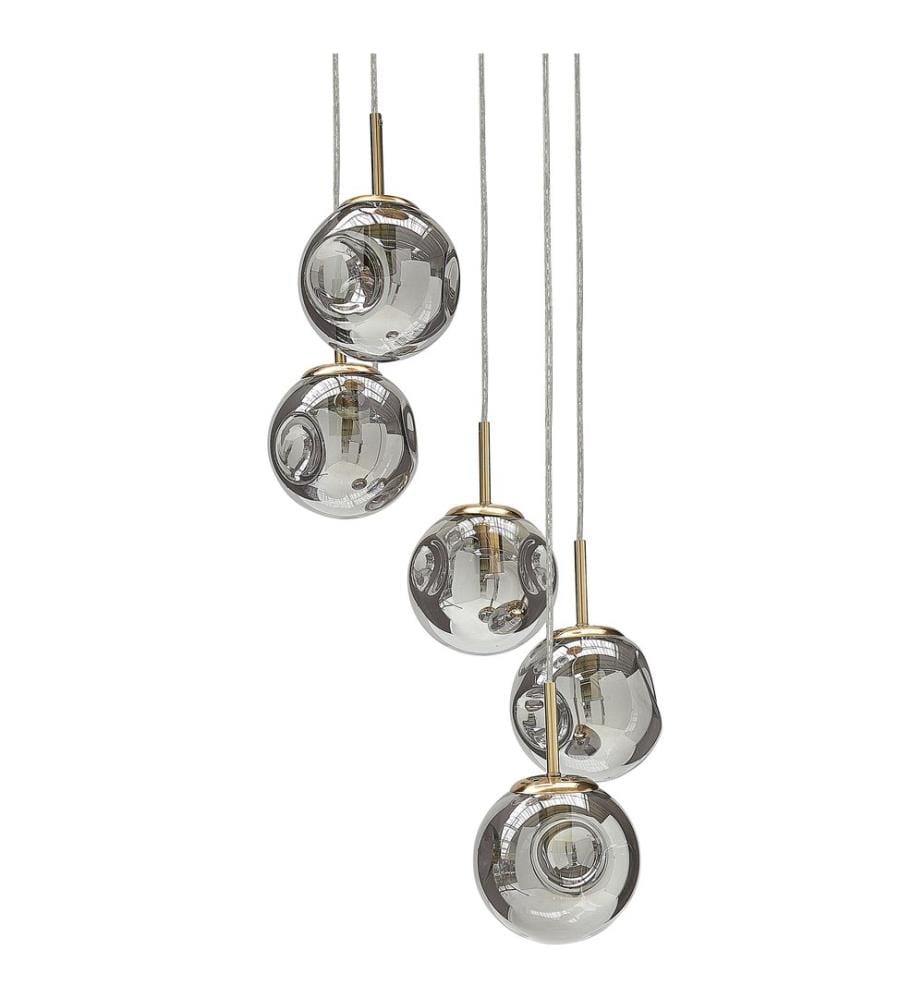 Lampe suspension RALFES Verre Laiton