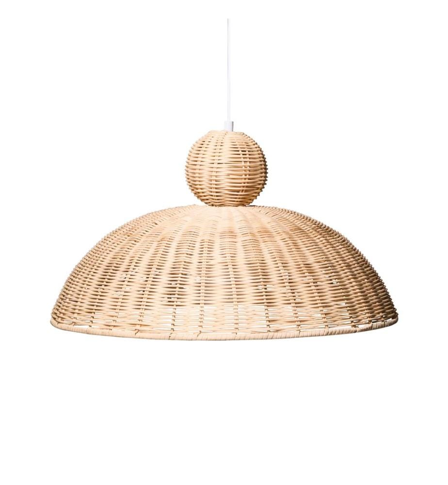Lampe suspension SUERTE Rotin Naturel
