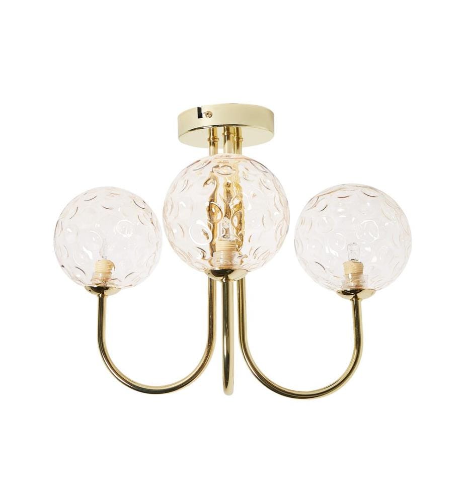 Plafonnier ANADYR Verre Beige