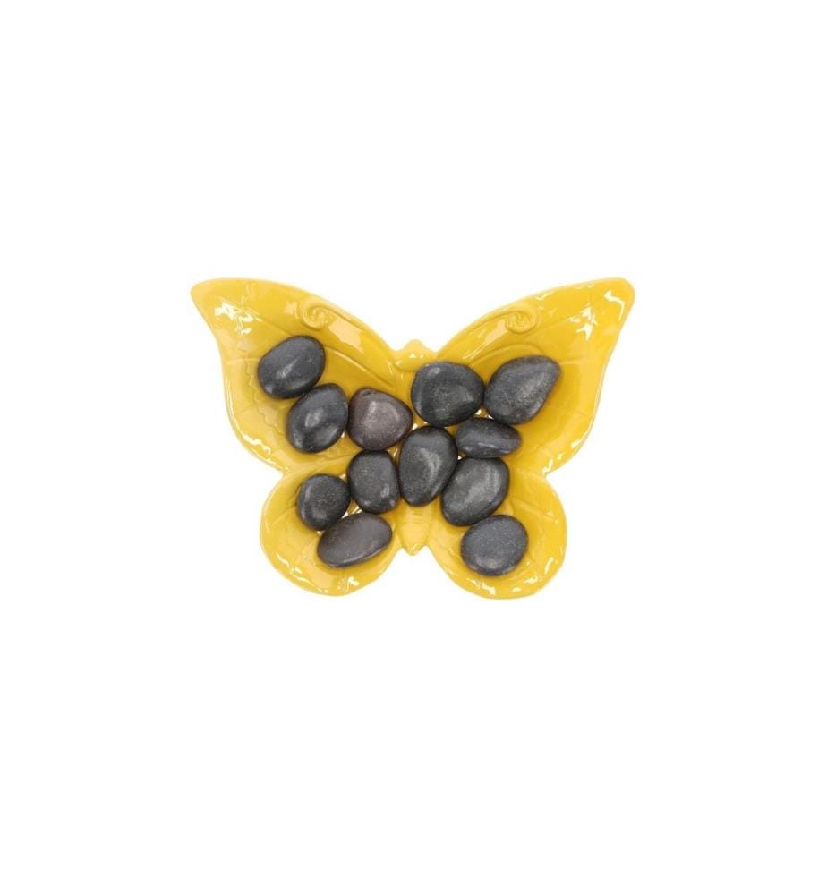 ESSCHERT DESIGN - Abreuvoir papillon avec des pierres