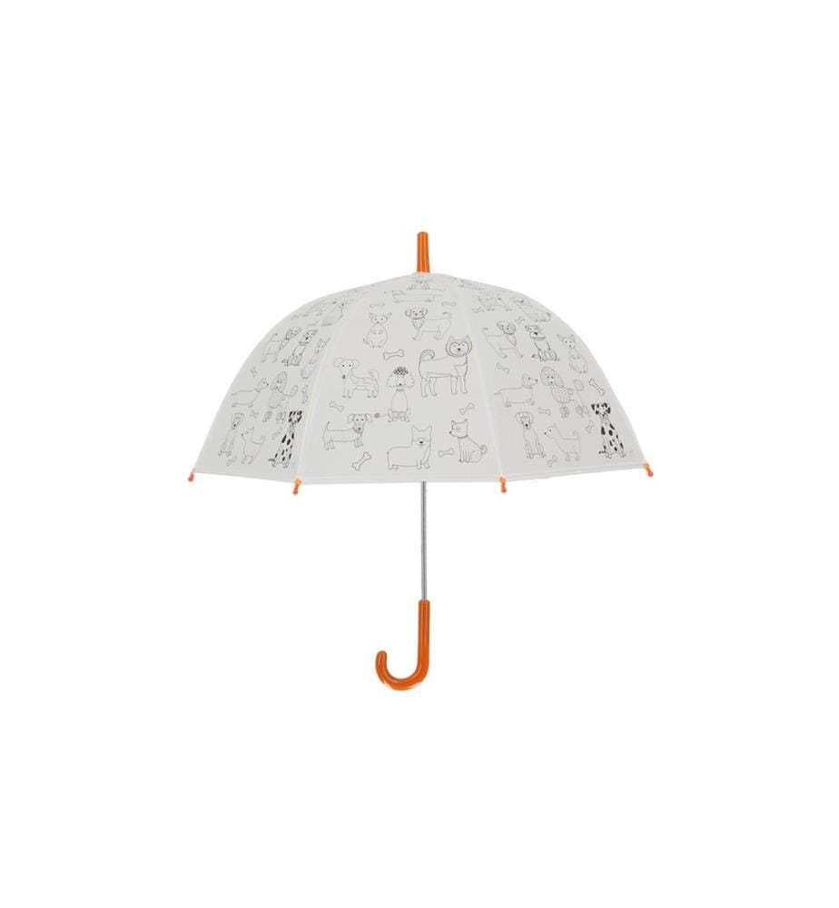 ESSCHERT DESIGN - Kits de bricolage Parapluie Chiens à peindre Orange/Blanc