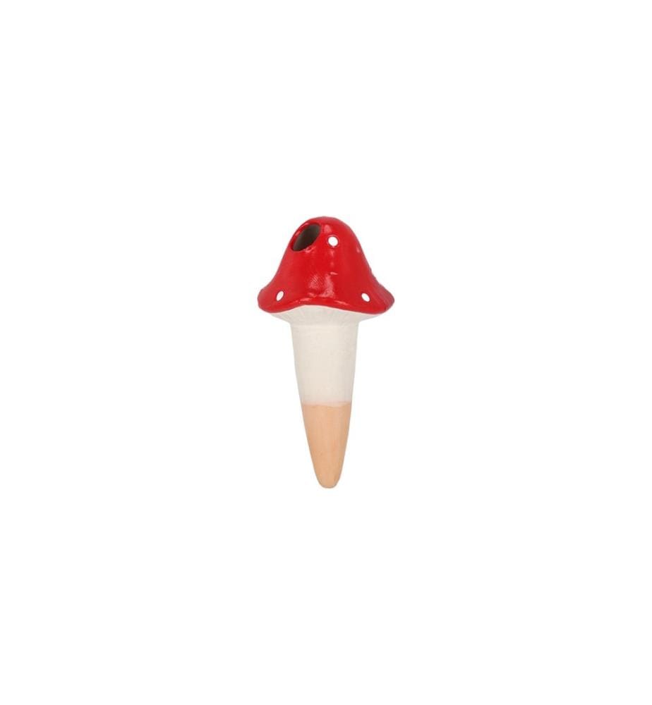 ESSCHERT DESIGN - Goutteur d'eau Terre cuite Rouge Blanc 8.3 cm