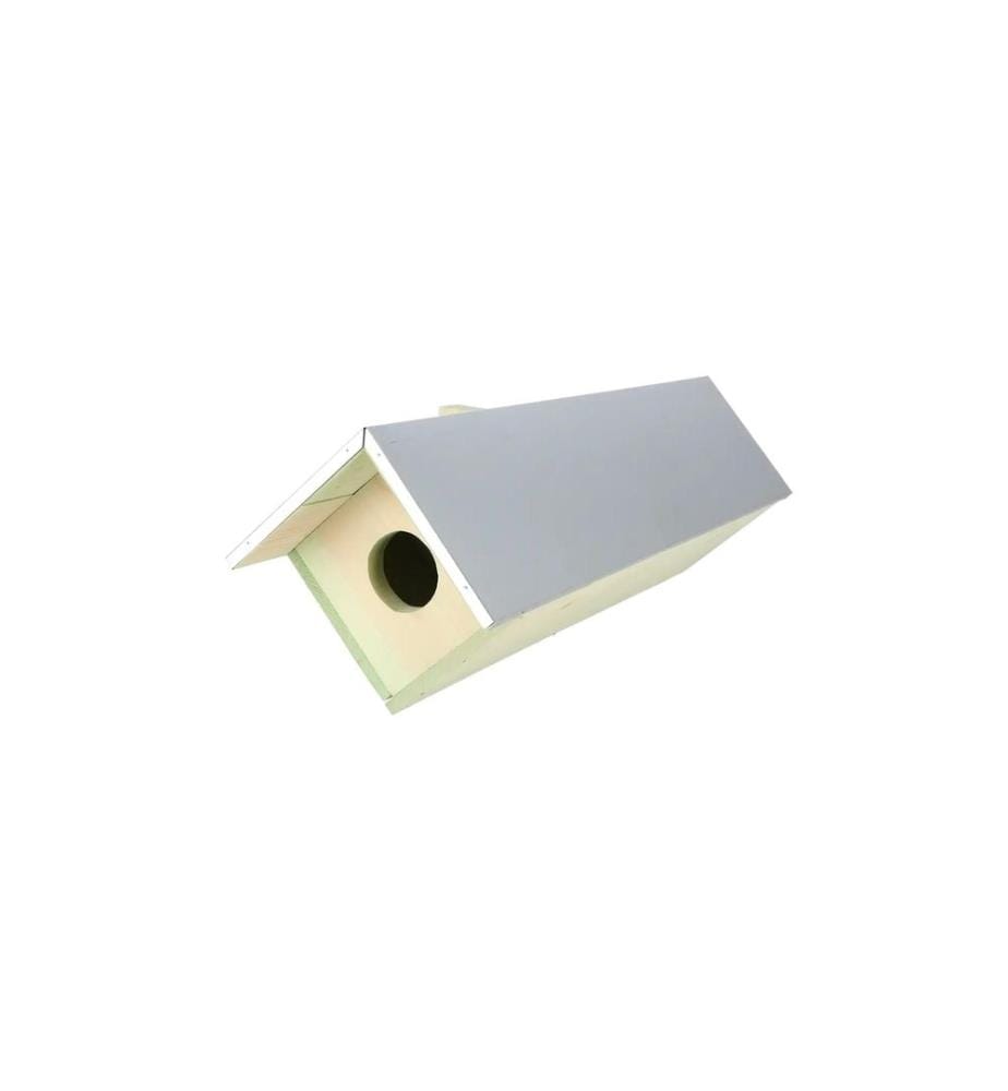 Esschert Design Nichoir pour chouette chevêche Bois de pin zinc 80.5 x 31 x 52 cm