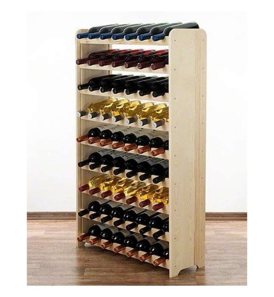Casier à vin pour 63 bouteilles - Naturel