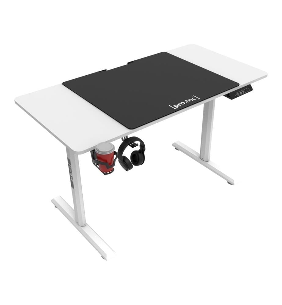 Table Pomona réglable en hauteur électriquement 110x60 cm Blanc