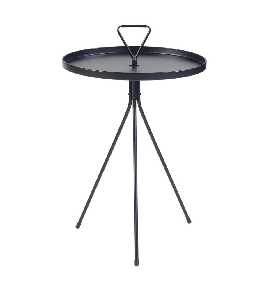 Table d'appoint en métal noir