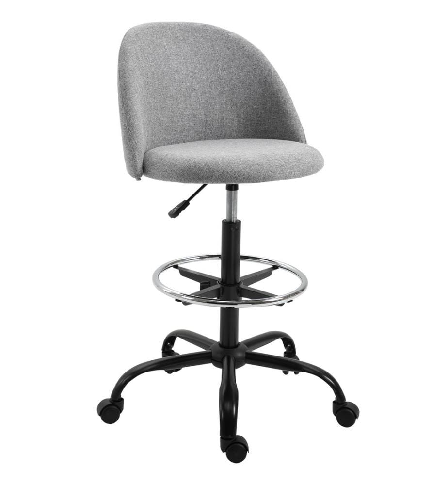 Tabouret à roulettes pour cabinet médical avec repose-pieds