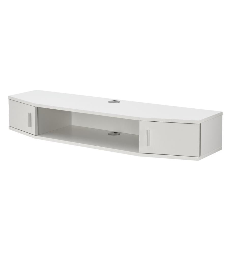 Étagère murale pour téléviseur Houston blanche