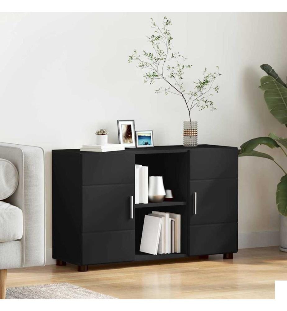 Buffet FLORIN Noir 88,5 x 30,5 x 55,5 cm Bois d'ingénierie