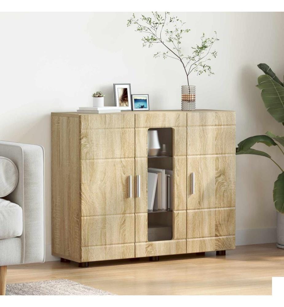vidaXL Cabinet en Bois avec stockage Chêne Sonoma 88,5 x 30,5 x 73 cm